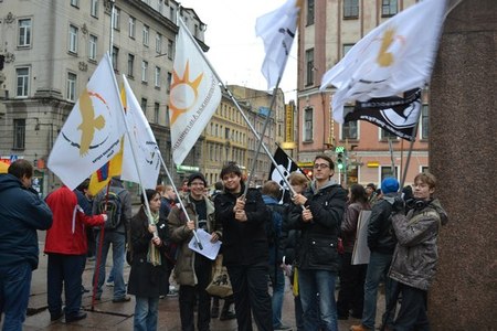 Активисты Либертарианской партии России в С Петербурге приняли участие в пикете против цензуры в интернете
