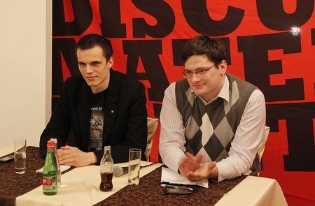 Команда либертарианцев Андрей Шальев (справа) и Владимир Осенин